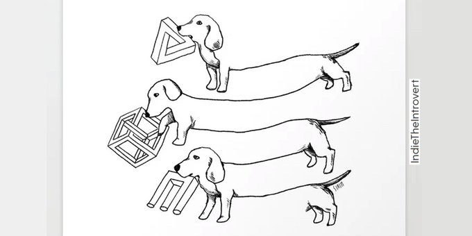 Escher's other dogs | prior probability